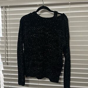 Mudd Black Off-the-Shoulder Sweater